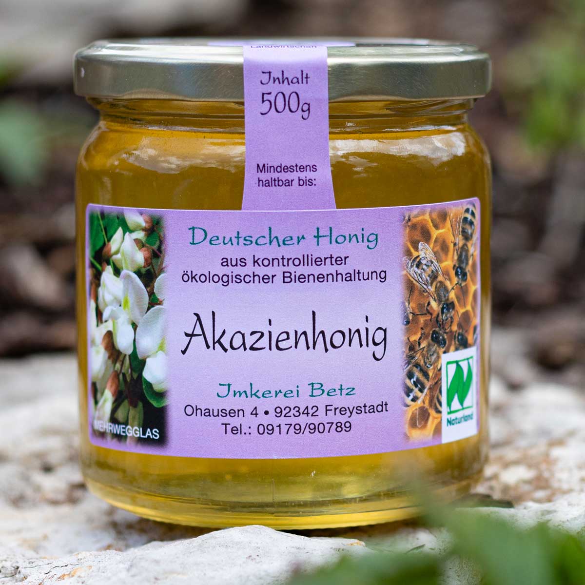 Deutscher bio akazienhonig von imker betz
