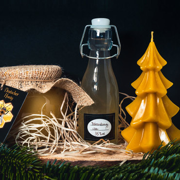 Productthumb geschenkidee mit honig  bienenwachskerze und b renfang