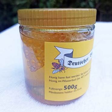 Productthumb lindenhonig mit honigwabe aus brandenburg