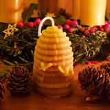 For listing bienenwachskerze bienenkorb klein