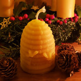 For listing bienenwachskerze bienenkorb gross