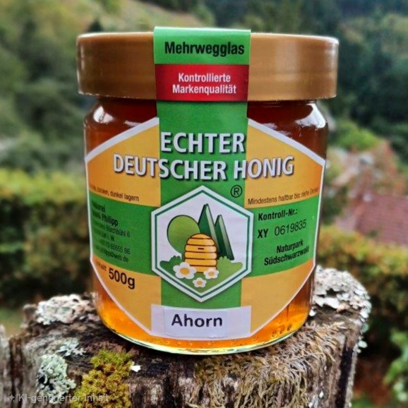 Ahornhonig aus dem schwarzwald heimathonig